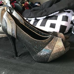 Sparkling high heels